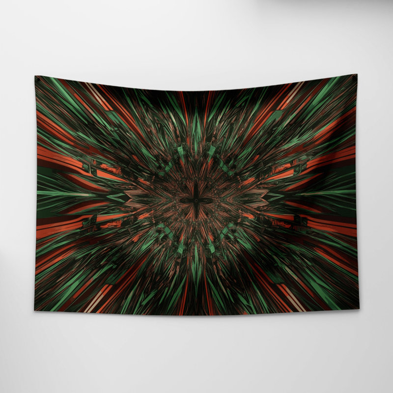 Tapisserie murale Op Art, 88 po x 104 po