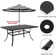 Errik Rectangular Steel Outdoor Dining Table
