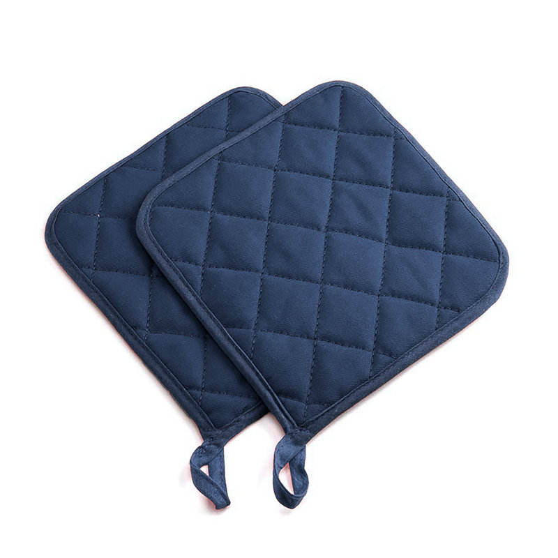 Home Mart Goods Polyester Potholder Set, Navy
