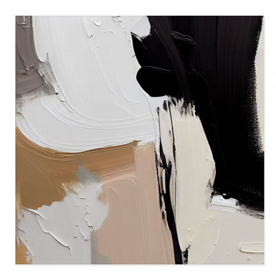 «Abstract Abstract Brush Strokes III», reproduction d'art moderne sans cadre Mid-Century