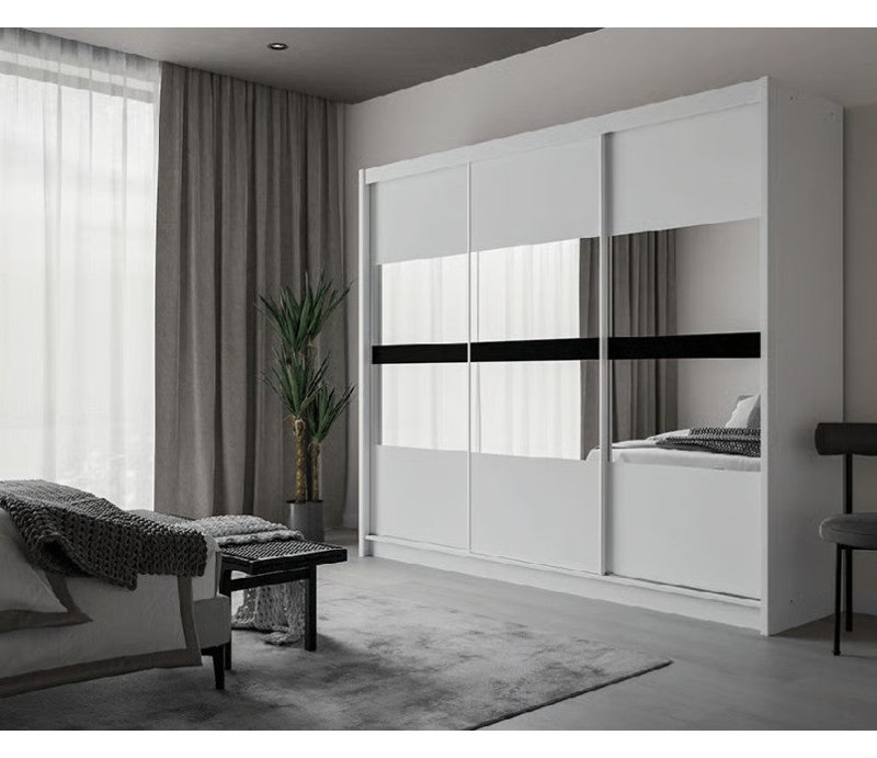 Manufactured Wood Wardrobe, White