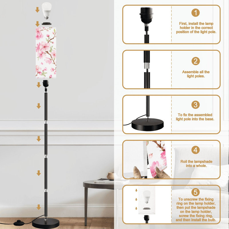 Lampe sur pied Cherry Blossom Spring Flower