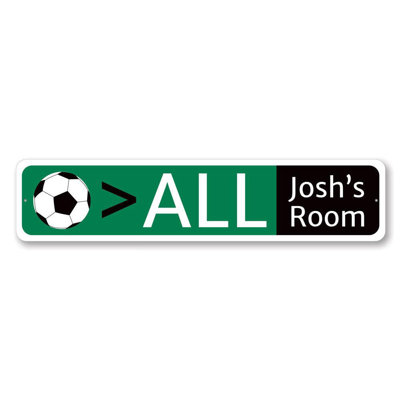 Plaque de soccer en aluminium