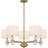 Sirenuse 5-Light Brushed Weathered Brass Chandelier