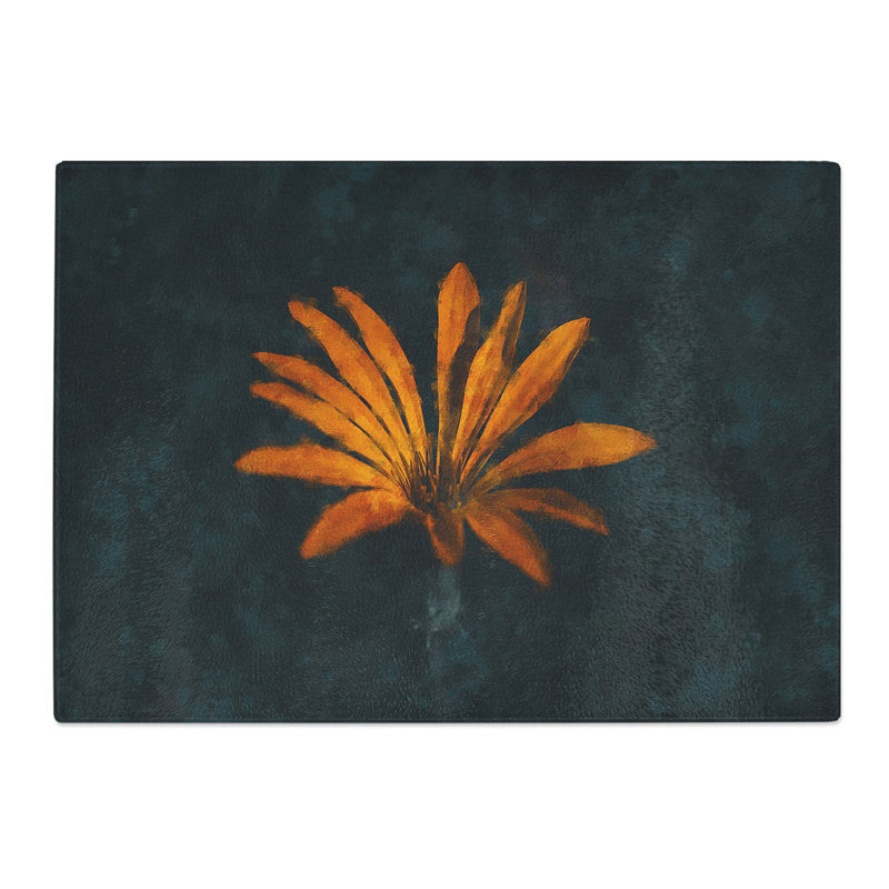 Flower in Bloom Painting Chopping Board, 0.4cm H x 28.5cm W x 39cm L