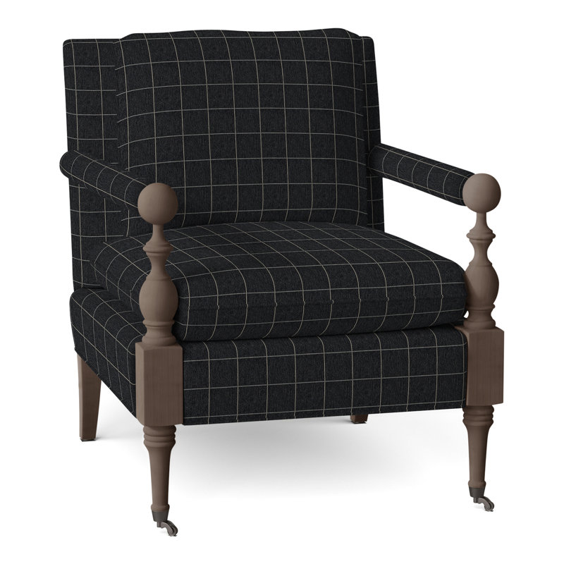 Fauteuil Leslie, Perigold ‑ ébène Youngman, Noisette