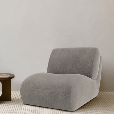 Upholstered Chenille Swivel Lounge Chair