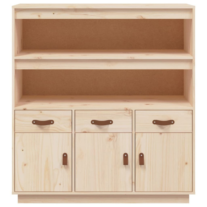 Arbay Accent Cabinet, Natural sheesam wood
