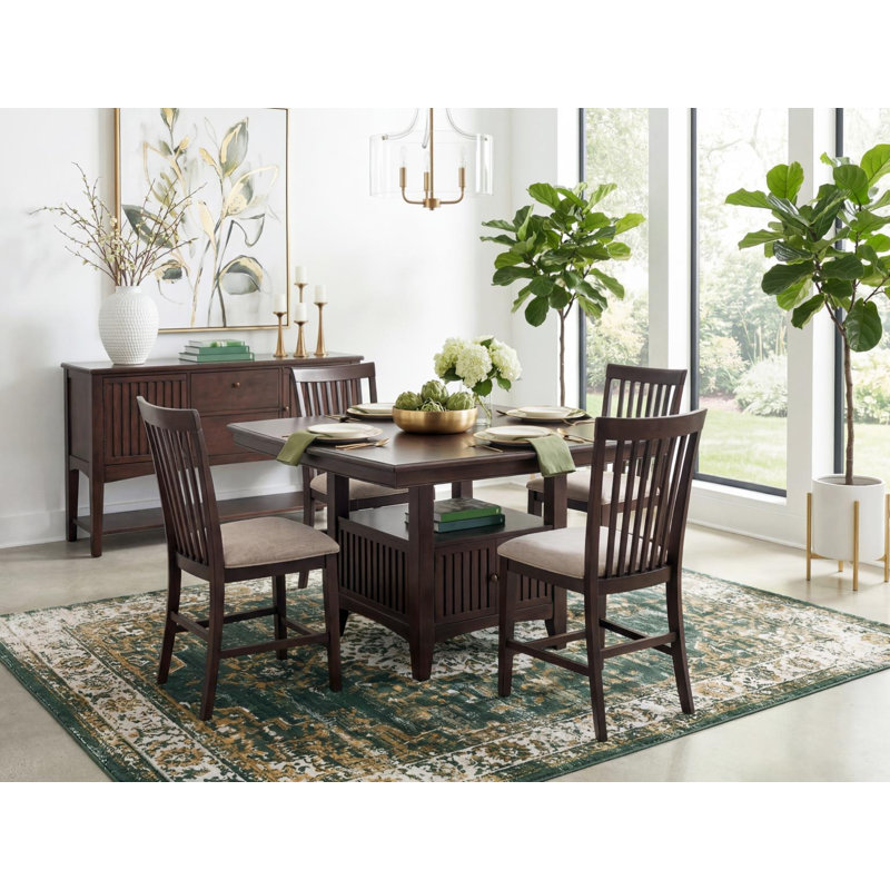 Caldwell  Counter Height Dining Table With Storage Base