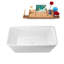Baignoire autoportante 59 po avec plateau interne 59 po Streamline-101412802