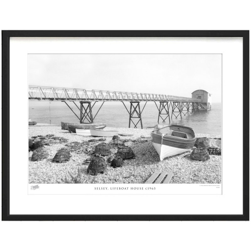 Selsey, Lifeboat House C1965 by Francis Frith - Single Picture Frame Print, 60cm H x 80cm W x 2.3cm D