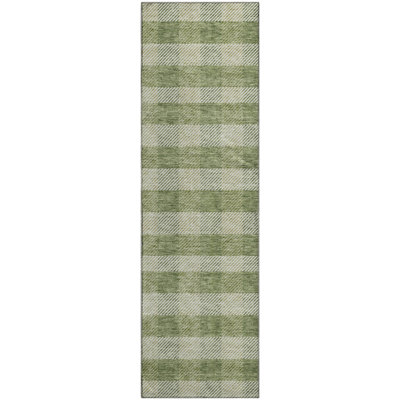 Premium Machine Washable Prisco Green Rug