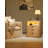 Fluted Night Stand With LED Light & Charging Station, Nightstand With 3 Storage Drawers, 23” Wide Top, Modern Farmhouse Bedside Table For Bedroom, Living Room, Closet-545230522-543855518