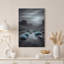 «Blue Agave Plants in Moonlit Desert Canyon», art mural-1815382632