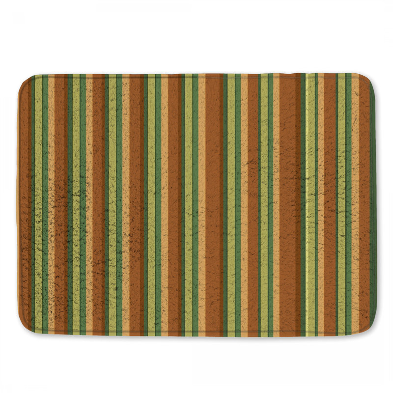 Tapis de bain à rayures verticales, L 24 po x L 17 po