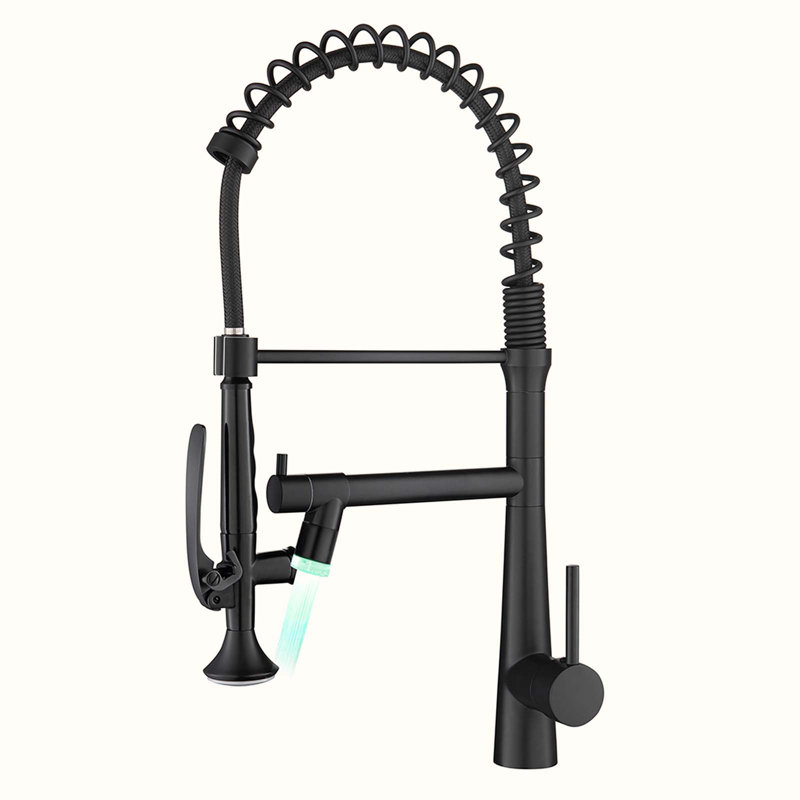 HOOSENG Pull Down Touch Kitchen Faucet, Matte Black