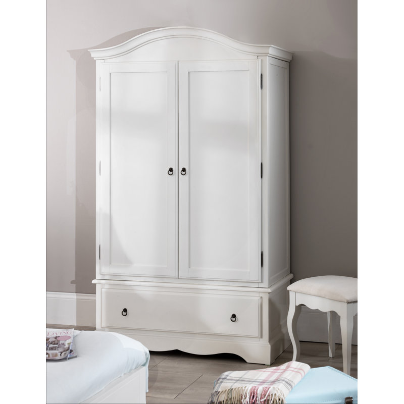 Kirkhill 2 Door Solid + Manufactured Wood Wardrobe