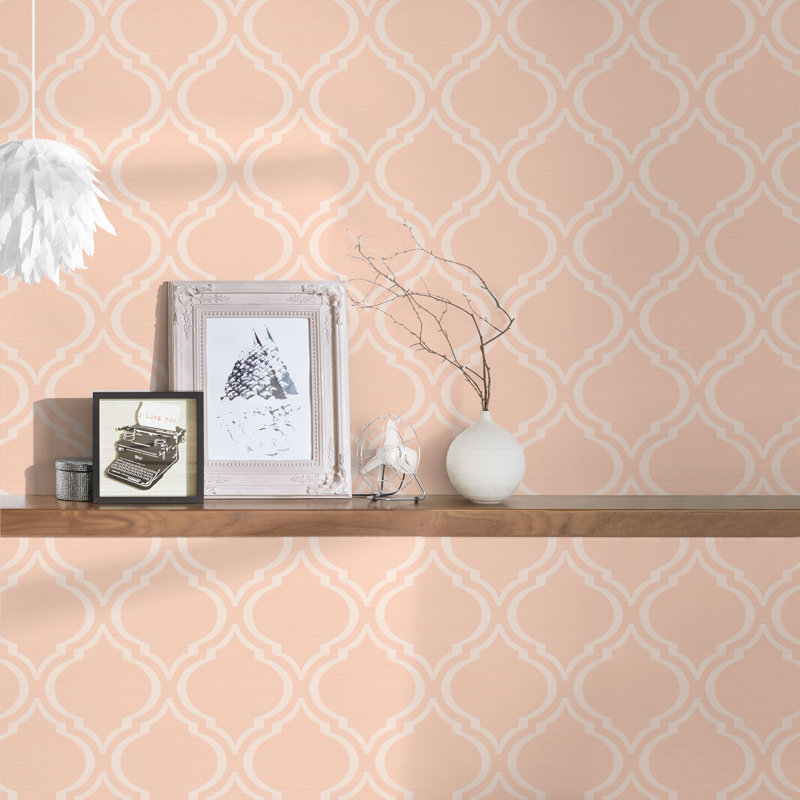 Saroyan 10.05m x 70cm Matte Wallpaper Roll, Pink
