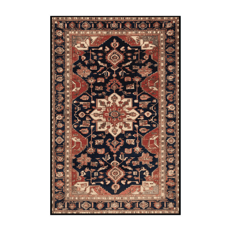 Tapis brun lavable à la machine, Rectangulaire 2 pi x 3 pi