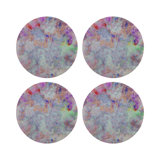 Fallen Leaves Vegan Leather Round Pebble Placemat