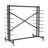Heavy Duty 7-Tier Lumber Storage Rack, 2000lbs Pipe Rack Wood Shelves with Wheels, Freestanding Garage Workshop Organizer, Black