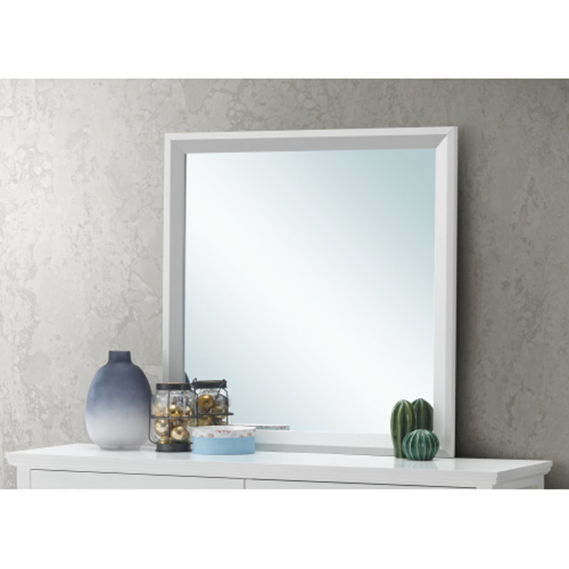 Miroir mural Primo, Blanc
