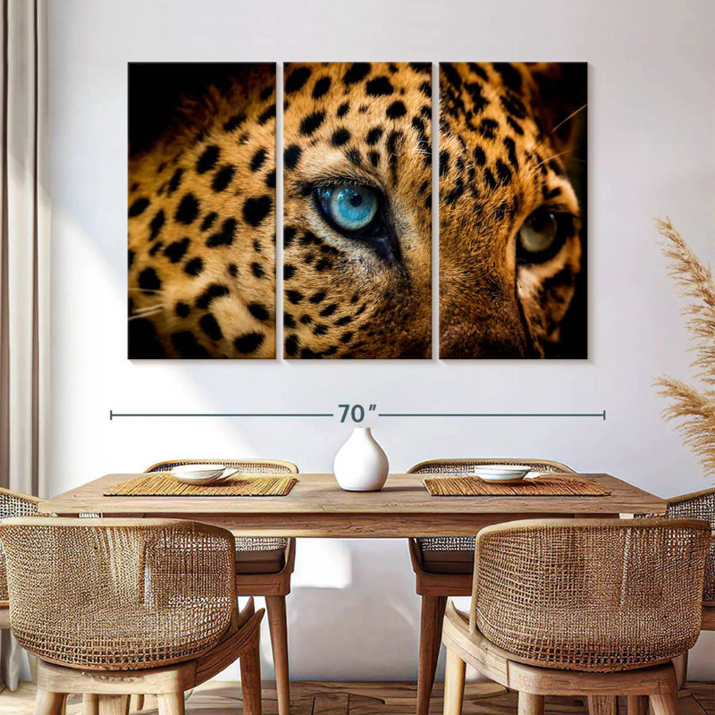Brampt Leopard Eyeing Prey, 42" H x 65" W