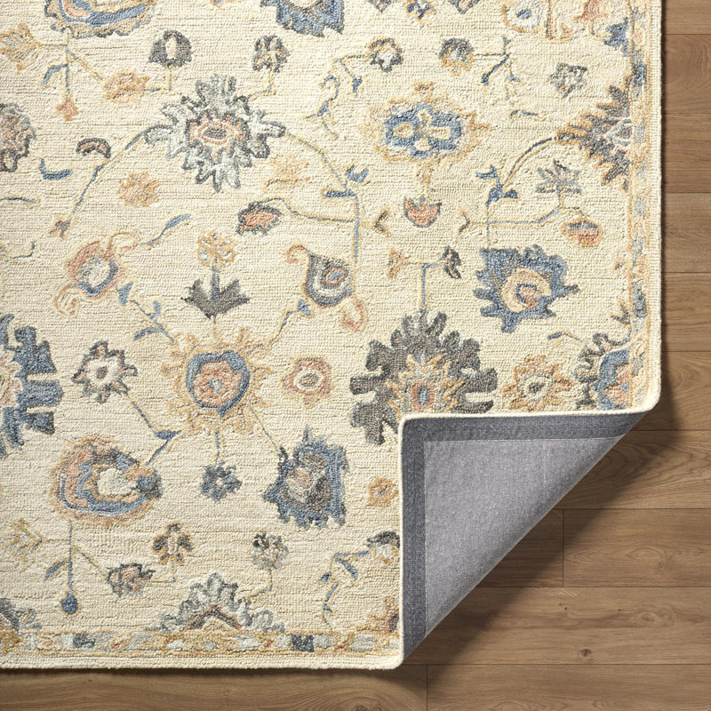 Codrin Hand Tufted Wool Oriental Indoor Rug, Rectangle 5' x 7'6"