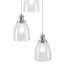 3 - Light Stainless Steel Chandelier Pendant