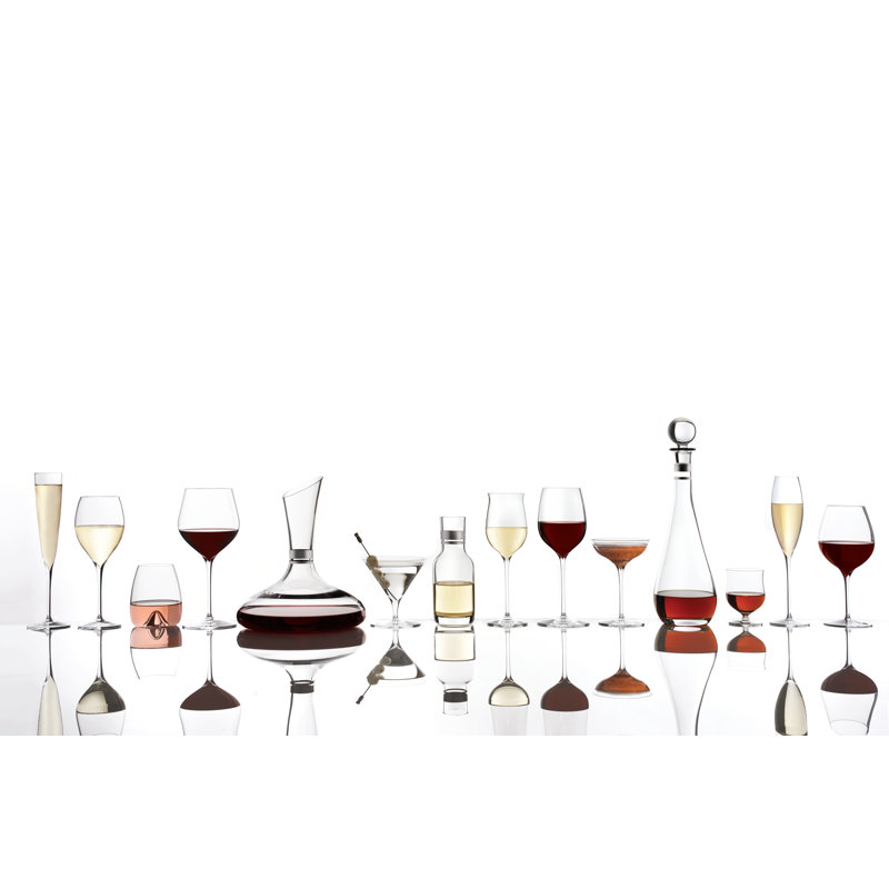 Elegance Crystal Champagne Flutes Set of 6