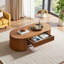 Table basse ovale en MDF avec tiroir-1617784200