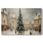 Tinsel - Sapin doré à la veille - Toile tendue avec châssis de qualité supérieure-1808846242