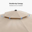 Legend 4m Cantilever Parasol With Base-1057803916