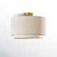 Finley Single Light Poly-Blend Semi Flush Mount