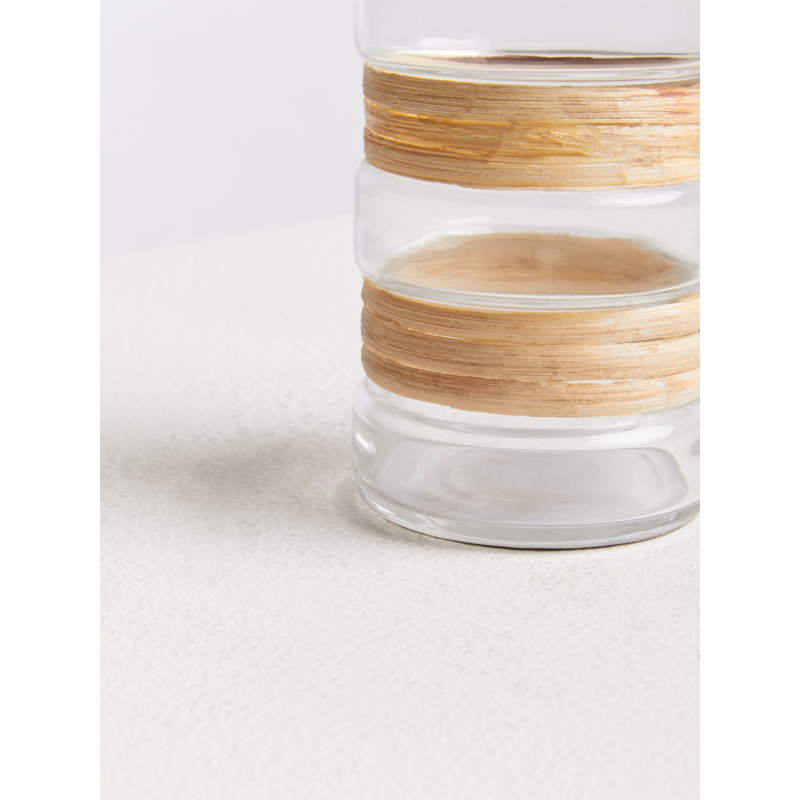 Amea Glass Table Vase, 10cm H x 6.50cm W x 6.50cm D