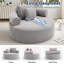 Fauteuil demi-tonneau rembourré Addisin-1451168357