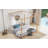 King Size Canopy Platform Bed With Support Legs