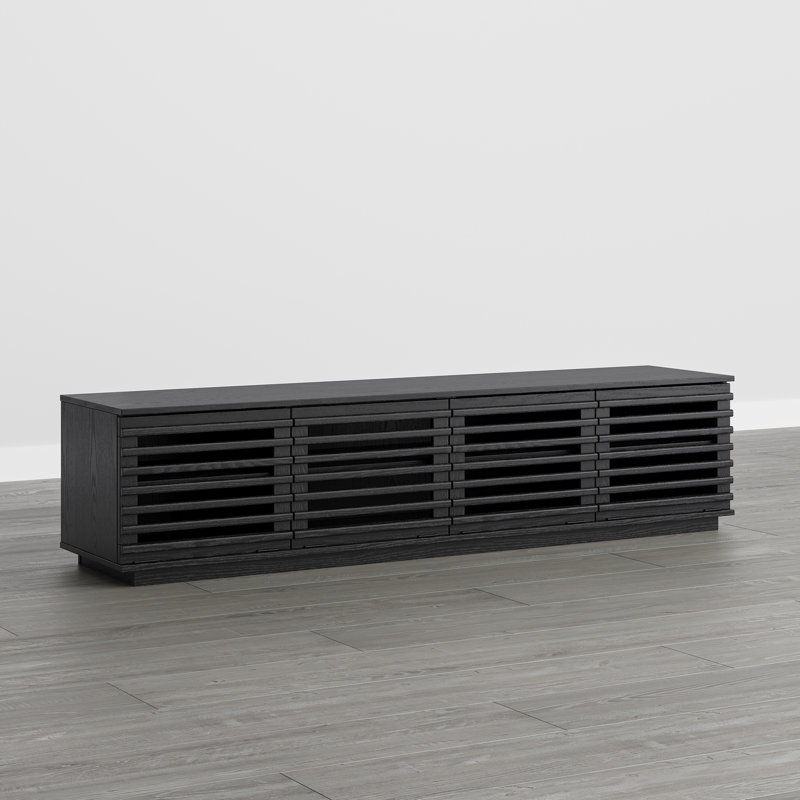 2- Piece TV Stand Living Room Set, Black