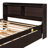Engeliene Wooden Bed with Trundle,Storage Bed Frame with Bookcase-354862858-339296939