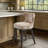 Emmett Beige 360-degree Swivel Counter Stool with Nailheads-2091939349
