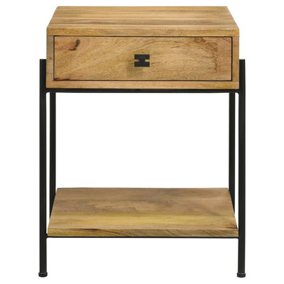 1-Drawer Accent Table With Bottom Shelf
