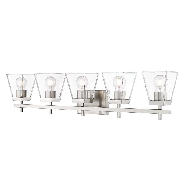 Burko 5 - Light Dimmable Vanity Light, Brushed Nickel