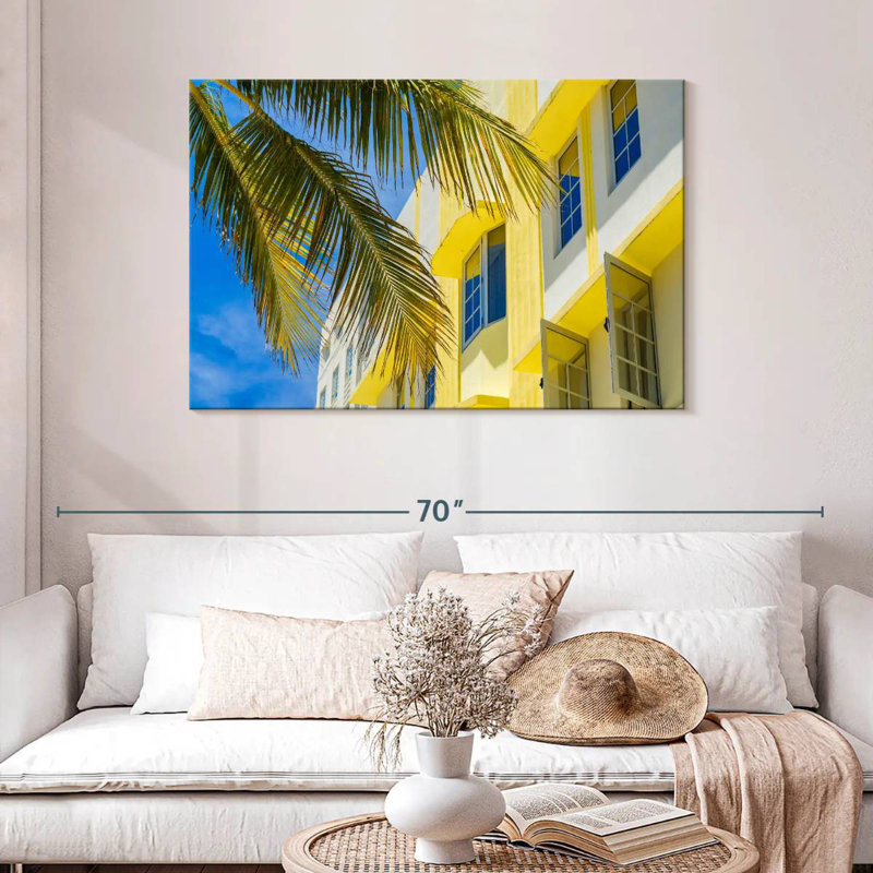 Lilie Miami Art déco, H 30 po x l 45 po
