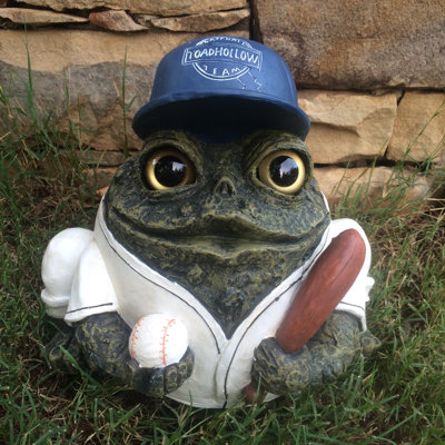 Baseball Player Character Toad Garden Statue