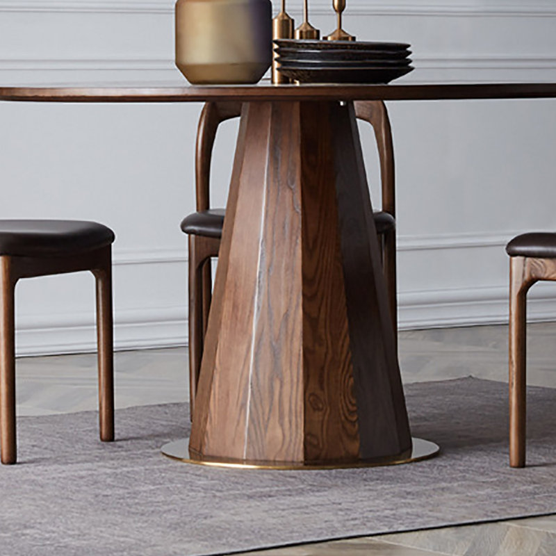 Table de salle à manger de luxe en bois de noyer - stable et élégante, H 29,5 po x L 39,4 po x l 39,4 po