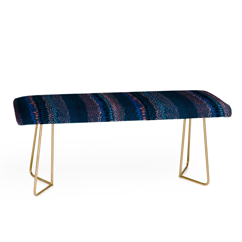 Ninola Vinyl Fabric Upholstered Bench