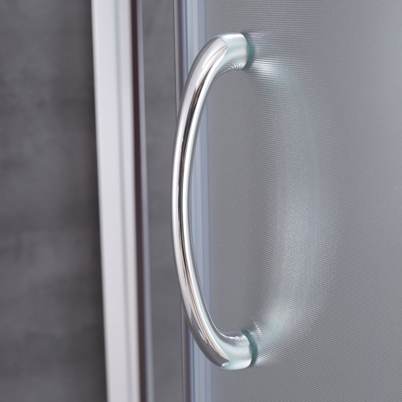 Ensemble de douche ronde réversible avec cadre inclus l 34,92 po x P 34,92 po x H 76,97 po Breeze