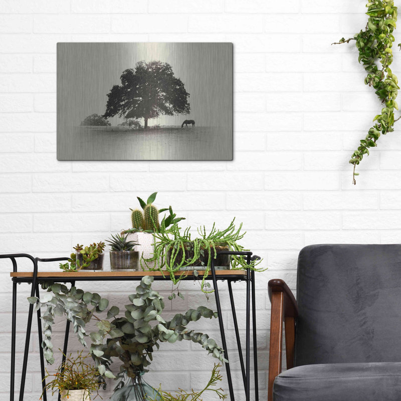 «Horses And Trees I» par Debra Van Swearingen, H 12 po x l 16 po