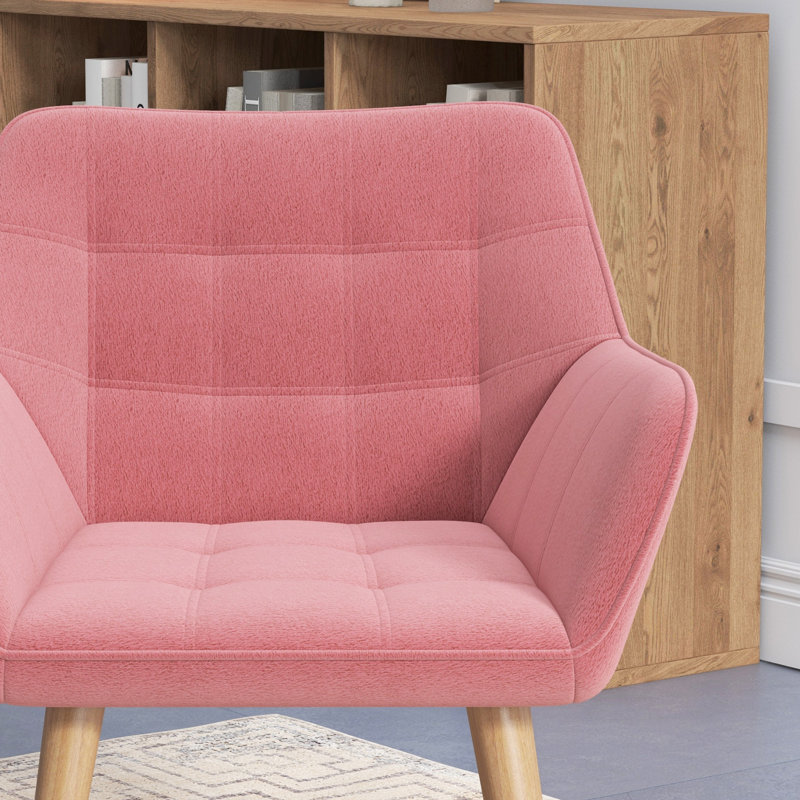 Willesden Velvet Armchair, Pink