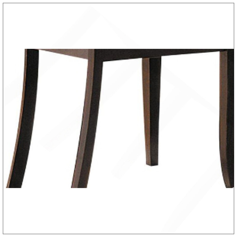 Ensemble de 2 chaises d'appoint en microfibre et finition espresso brun foncé Cardiff